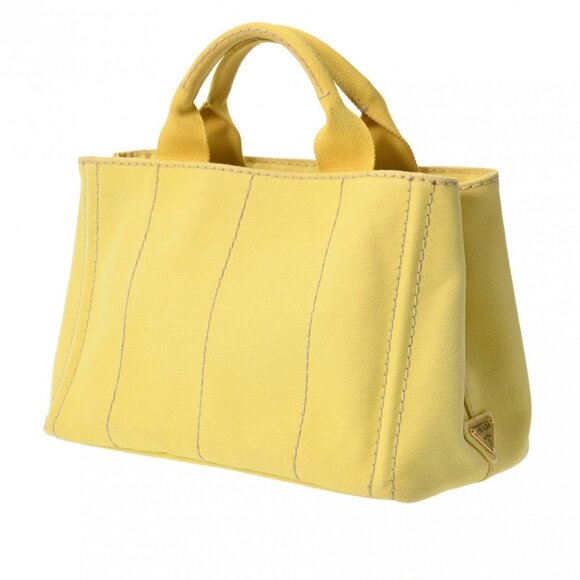 PRADA Canapa mini yellow BN2439 hand bag - Picture 2 of 12
